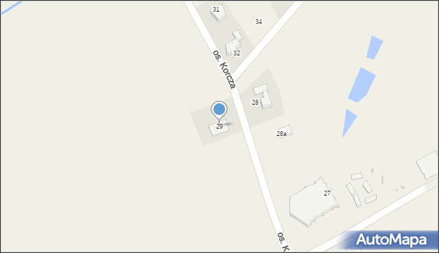 Inwałd, Osiedle Korcza, 29, mapa Inwałd