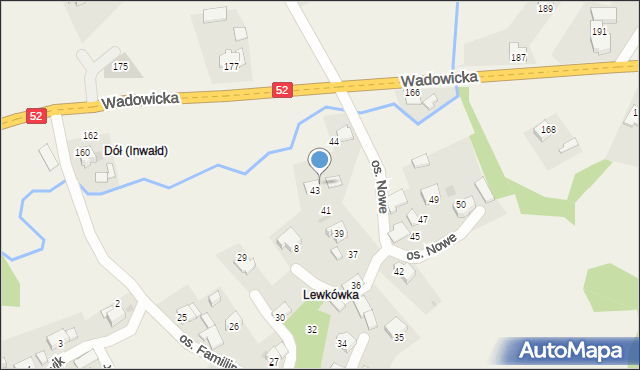 Inwałd, Osiedle Kuwik, 46, mapa Inwałd