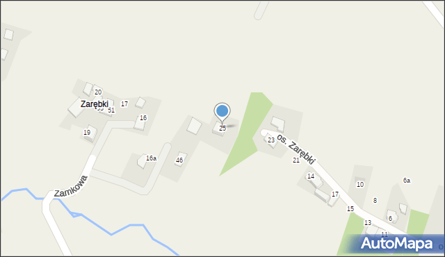 Inwałd, Osiedle Zarębki, 25, mapa Inwałd