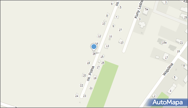 Izbica, Osiedle Polna, 16, mapa Izbica