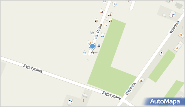 Izbica, Osiedle Polna, 23, mapa Izbica