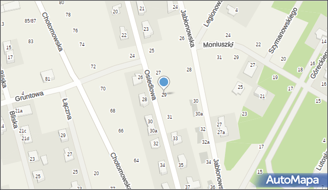 Jabłonna, Osiedlowa, 29, mapa Jabłonna