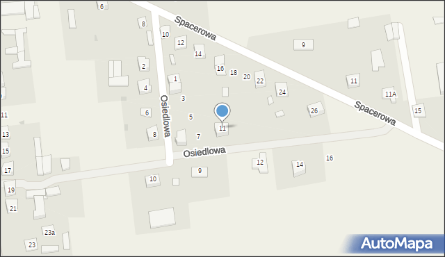 Jabłonna Lacka, Osiedlowa, 11, mapa Jabłonna Lacka