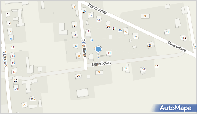 Jabłonna Lacka, Osiedlowa, 7, mapa Jabłonna Lacka