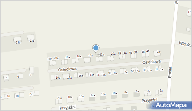 Janczewo, Osiedlowa, 12b, mapa Janczewo