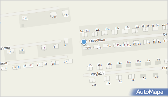 Janczewo, Osiedlowa, 19b, mapa Janczewo