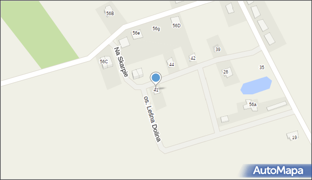 Jankowo Dolne, Osiedle Leśna Dolina, 41, mapa Jankowo Dolne