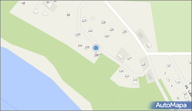 Jankowo Dolne, Osiedle Wczasowe, 106, mapa Jankowo Dolne