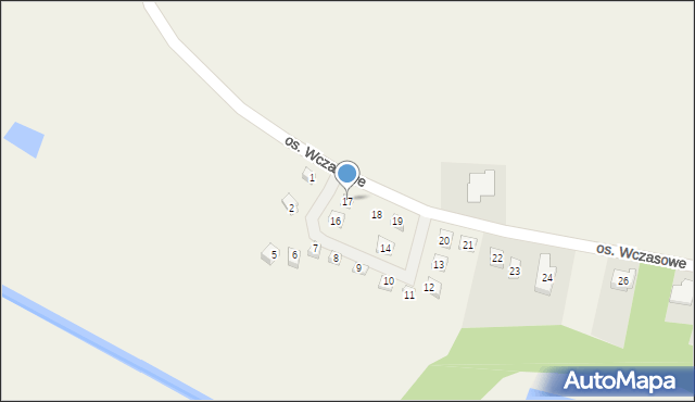 Jankowo Dolne, Osiedle Wczasowe, 17, mapa Jankowo Dolne