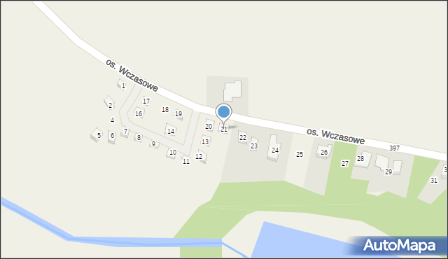 Jankowo Dolne, Osiedle Wczasowe, 21, mapa Jankowo Dolne