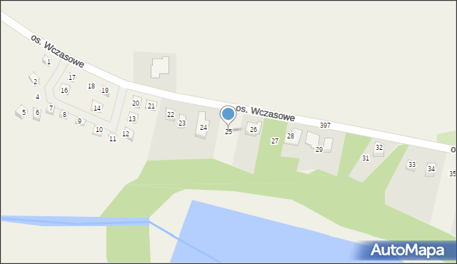 Jankowo Dolne, Osiedle Wczasowe, 25, mapa Jankowo Dolne