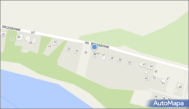 Jankowo Dolne, Osiedle Wczasowe, 36, mapa Jankowo Dolne