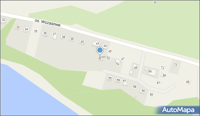 Jankowo Dolne, Osiedle Wczasowe, 42, mapa Jankowo Dolne