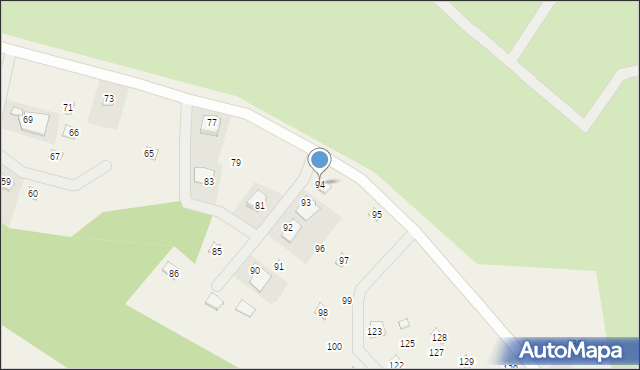 Jankowo Dolne, Osiedle Wczasowe, 94, mapa Jankowo Dolne