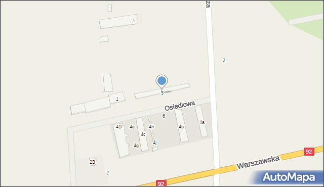 Janów, Osiedlowa, 3, mapa Janów