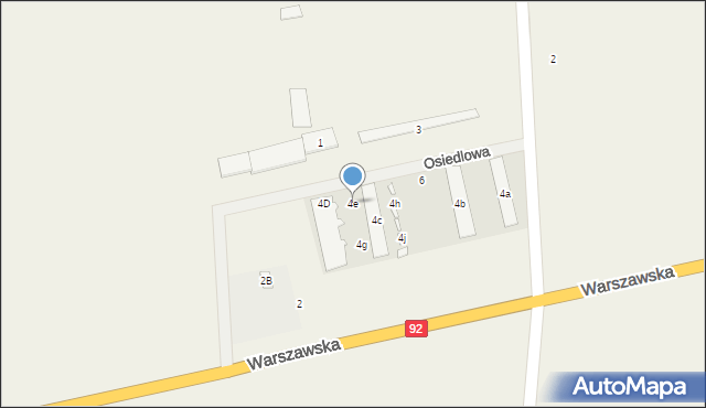 Janów, Osiedlowa, 4e, mapa Janów