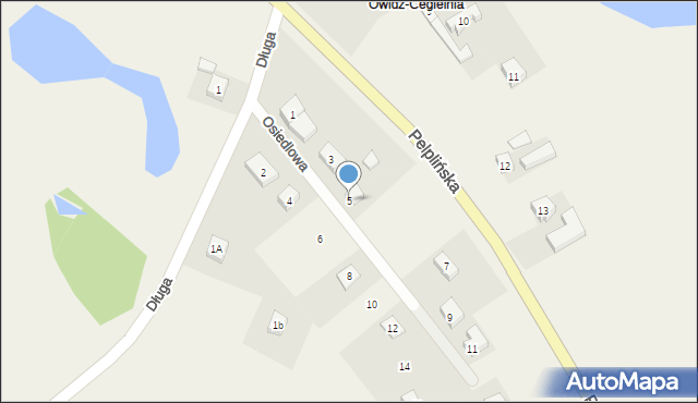 Janowo, Osiedlowa, 5, mapa Janowo