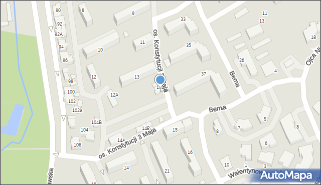 Jarocin, Osiedle Konstytucji 3 Maja, 13C, mapa Jarocin