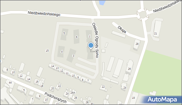 Jarocin, Osiedle Ogrody Soho, 2, mapa Jarocin