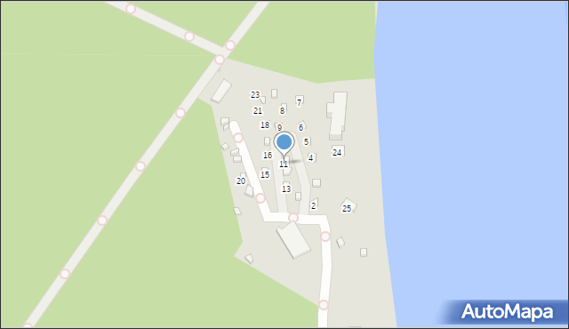 Jastrowie, Ośrodek Wypoczynkowy, 11, mapa Jastrowie