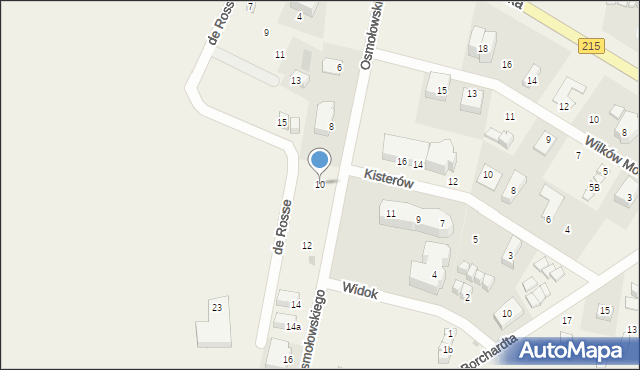 Jastrzębia Góra, Osmołowskiego Jerzego, 10, mapa Jastrzębia Góra