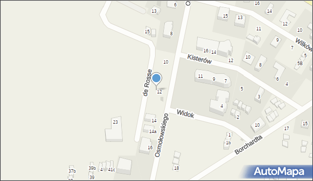 Jastrzębia Góra, Osmołowskiego Jerzego, 12d, mapa Jastrzębia Góra