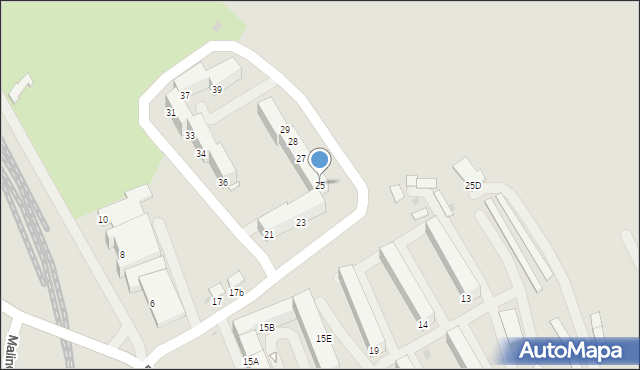 Jastrzębie-Zdrój, Osiedle Tysiąclecia, 25, mapa Jastrzębie-Zdrój