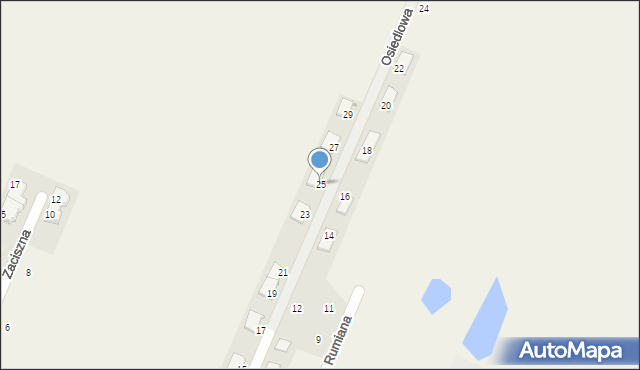 Jaworowa, Osiedlowa, 25, mapa Jaworowa