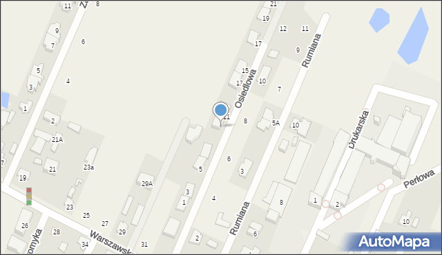 Jaworowa, Osiedlowa, 9, mapa Jaworowa