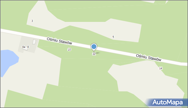 Jaźwie, Ośmiu Stawów, 12, mapa Jaźwie
