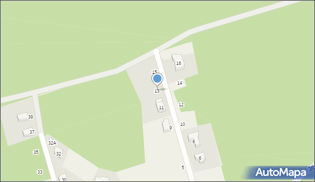 Jęczydół, Osiedle na Polanie, 13, mapa Jęczydół