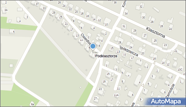 Jędrzejów, Osiedlowa, 3, mapa Jędrzejów