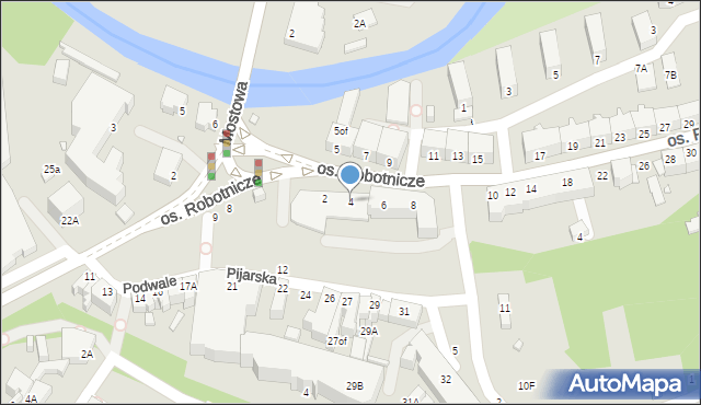Jelenia Góra, Osiedle Robotnicze, 4, mapa Jelenia Góra
