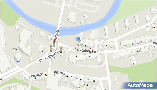 Jelenia Góra, Osiedle Robotnicze, 5, mapa Jelenia Góra
