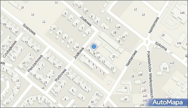 Jelonek, Osiedle Nektarowe, 9, mapa Jelonek