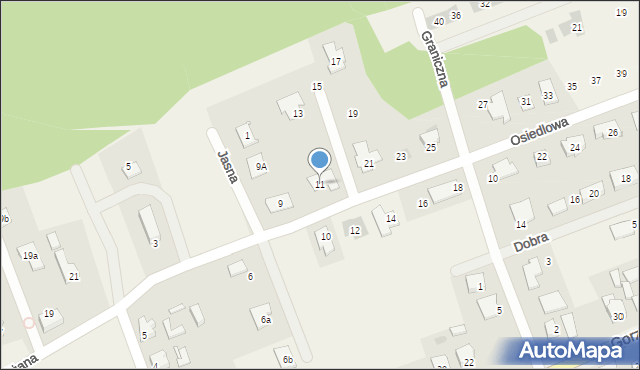 Jenin, Osiedlowa, 11, mapa Jenin