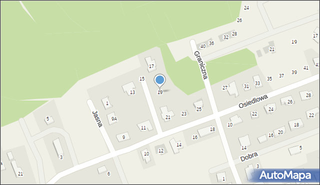 Jenin, Osiedlowa, 19, mapa Jenin