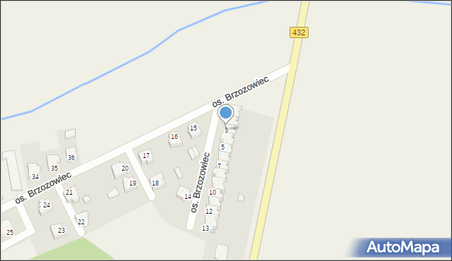 Jerka, Osiedle Brzozowiec, 3, mapa Jerka