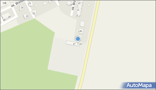 Jerka, Osiedle Brzozowiec, 37a, mapa Jerka