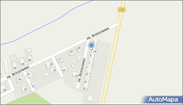 Jerka, Osiedle Brzozowiec, 4, mapa Jerka
