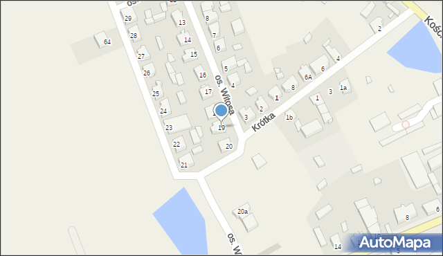 Jerka, Osiedle Witosa Wincentego, 19, mapa Jerka