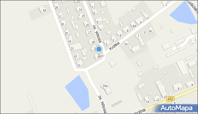 Jerka, Osiedle Witosa Wincentego, 20, mapa Jerka