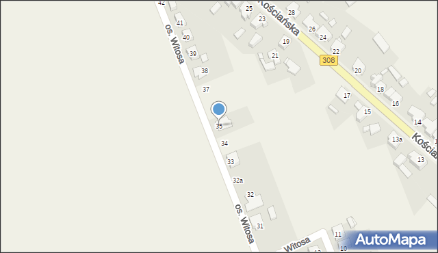 Jerka, Osiedle Witosa Wincentego, 35, mapa Jerka