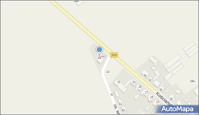 Jerka, Osiedle Witosa Wincentego, 44, mapa Jerka
