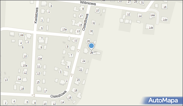 Jeżewo, Osiedlowa, 26a, mapa Jeżewo