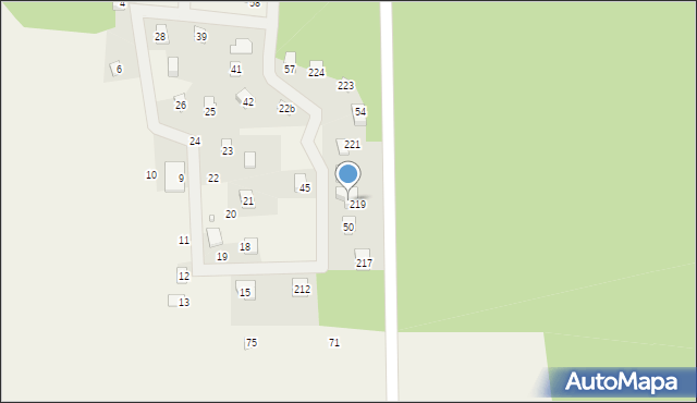 Jeziorna, Osiedle Sosnowe, 51, mapa Jeziorna