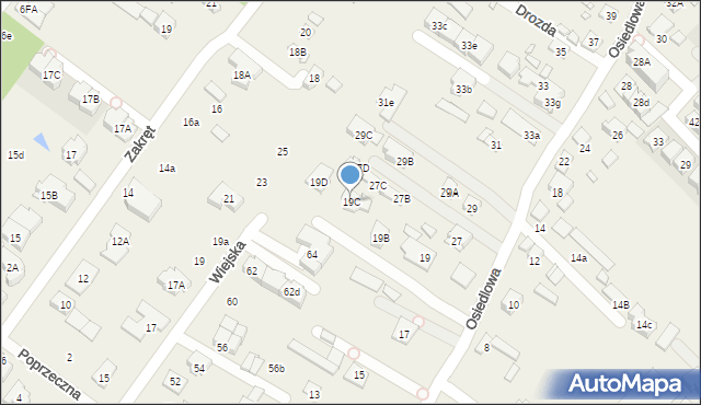 Józefosław, Osiedlowa, 19C, mapa Józefosław