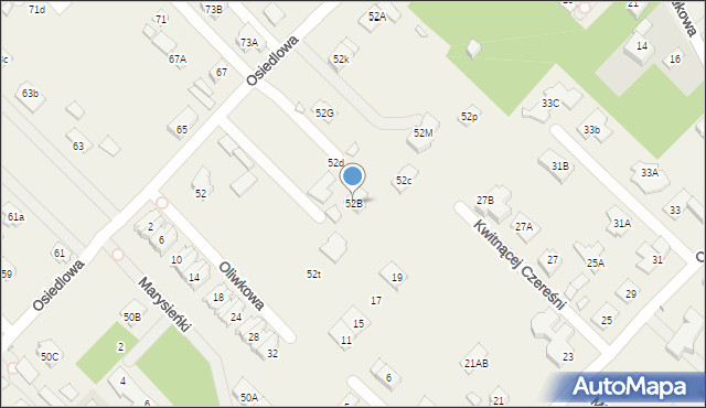 Józefosław, Osiedlowa, 52B, mapa Józefosław