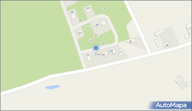 Kalina, Osiedle Słoneczne, 20, mapa Kalina