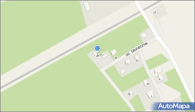 Kalina, Osiedle Słoneczne, 46, mapa Kalina